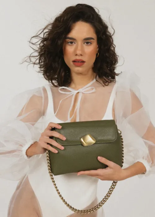 Clic Jewels Donna Medium Olive Green Dolaro Leather