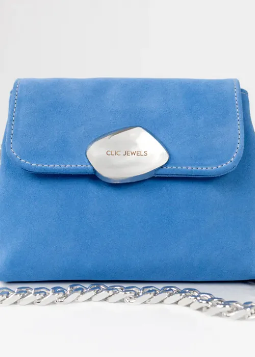 Clic Jewels Maya MiniBag Baby Blue Suede