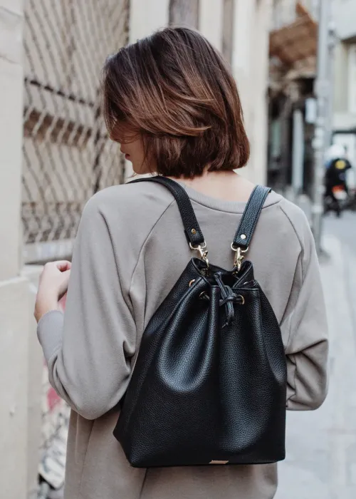 Clic Jewels Zoe Bucketbag Backpack Black Croco