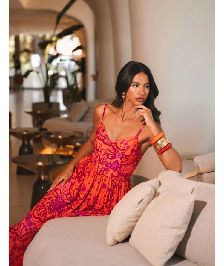 Eveleya Amber Waves Viscose Maxi Dress