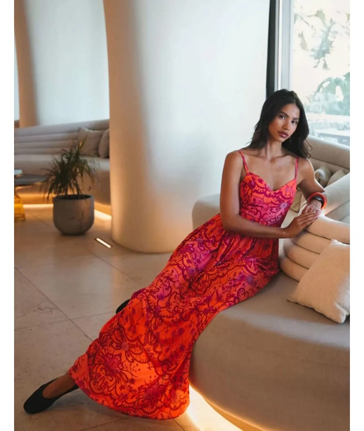 Eveleya Amber Waves Viscose Maxi Dress