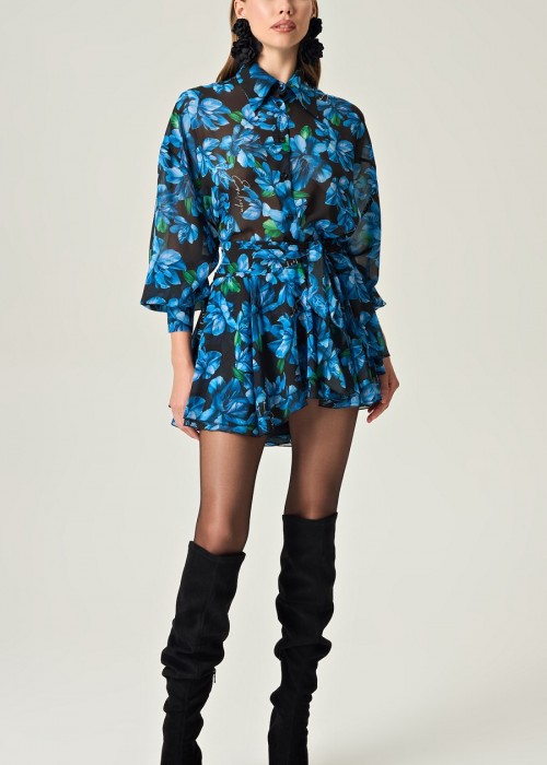 Eveleya Azure Petal Dream Mini Skirt