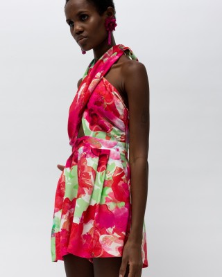 Mallory The Label Kimolos Pink Playsuit