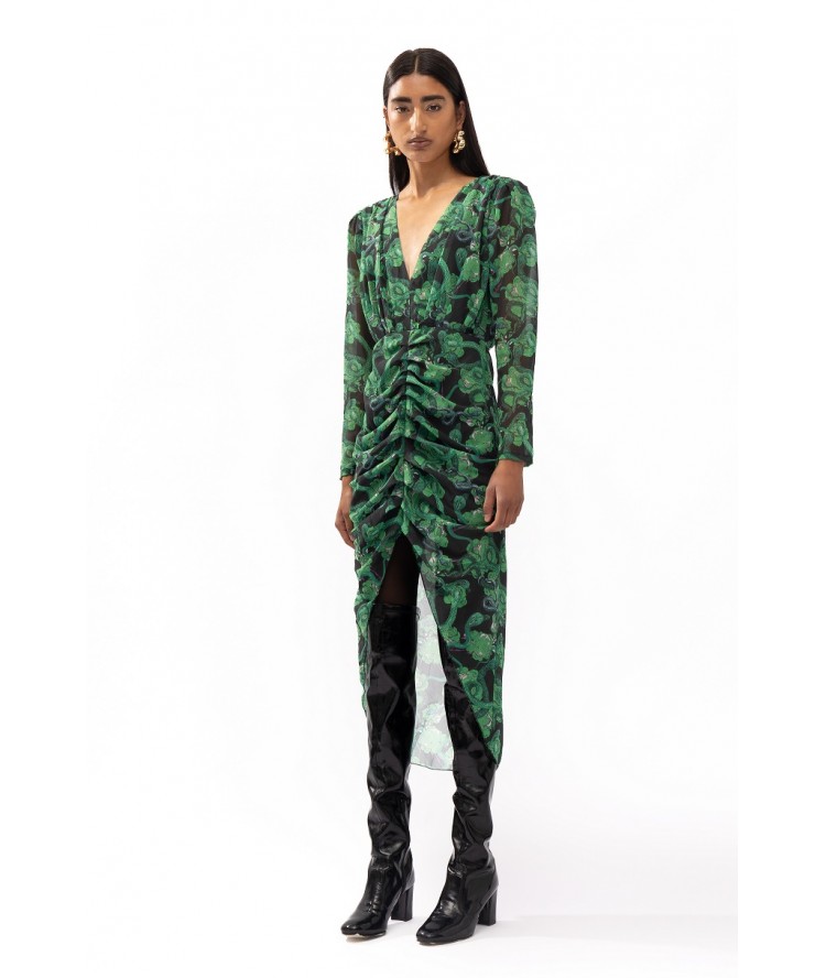 Mallory The Label Milan Green Dress