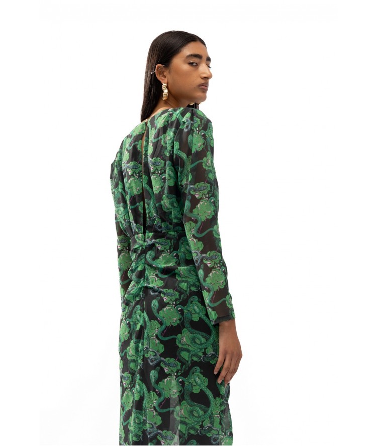 Mallory The Label Milan Green Dress