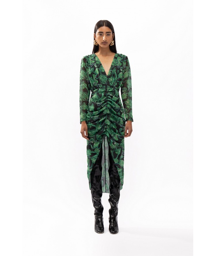 Mallory The Label Milan Green Dress