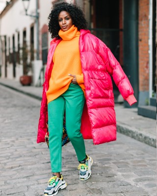 Sour/lou/lou Puffer Fuchsia