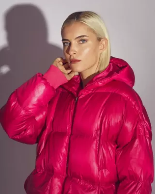 Sour/lou/lou Puffer Fuchsia