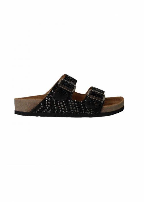 So Chic Soleil Sandals Black