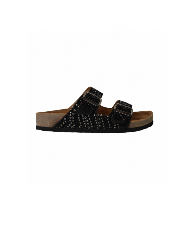 So Chic Soleil Sandals Black