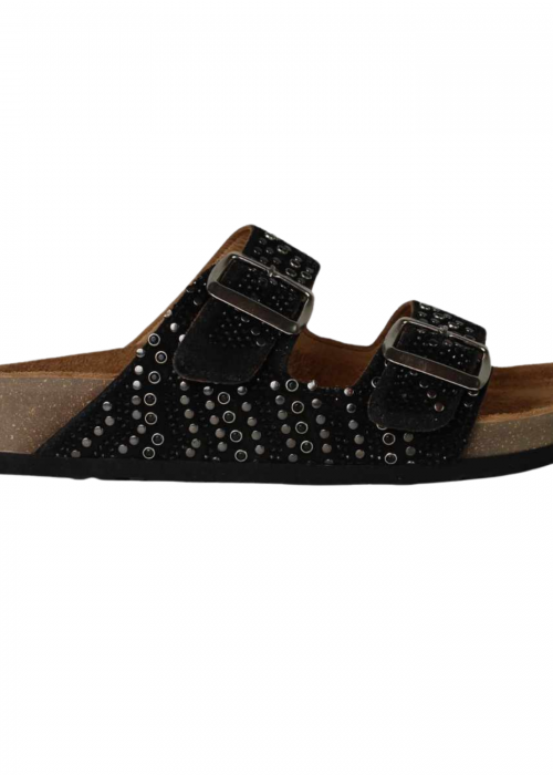 So Chic Soleil Sandals Black