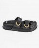 So Chic Sun Sandals Black