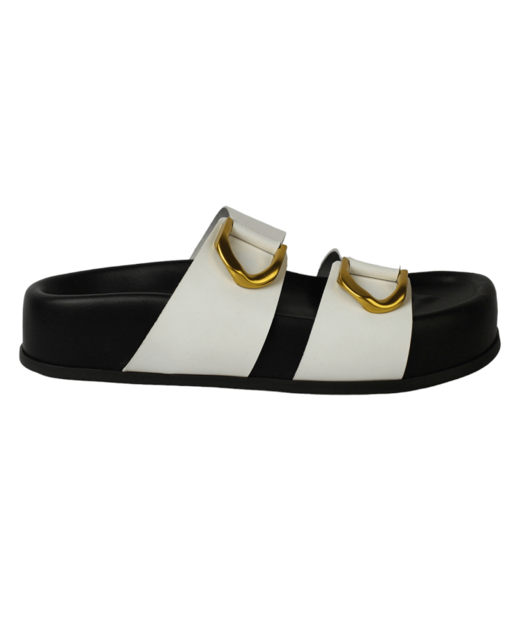 So Chic Sun Sandals White