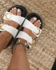 So Chic Sun Sandals White