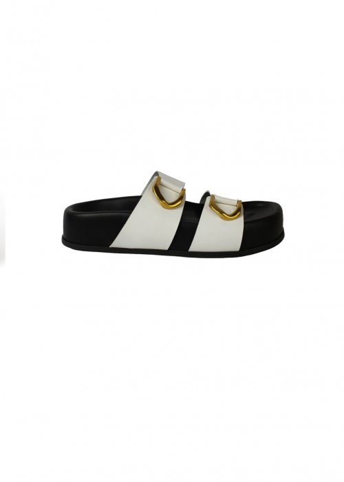 So Chic Sun Sandals White