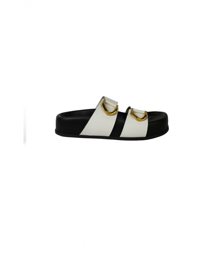 So Chic Sun Sandals White