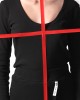 Two & A Half Ribbed Fitted Top Black