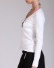 Two & A Half Ribbed Fitted Top White