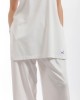 Two & A Half Long Top With Slits White
