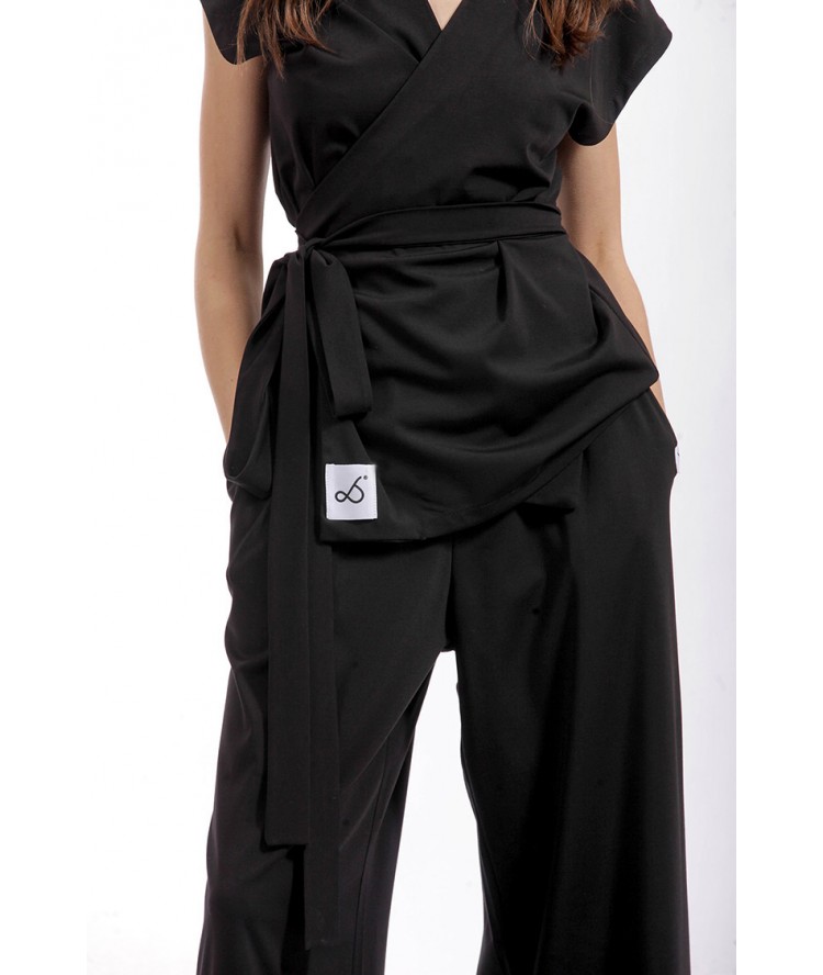 Two & A Half Cruise Kimono Top Black