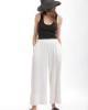 Two & A Half Wide Leg Zip Cullotes White