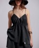 Two & A Half Ultra Feminine Strappy Top Black