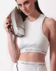 Two & A Half Athletic Crop Top White